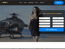 Tablet Screenshot of helicopterscharter.com
